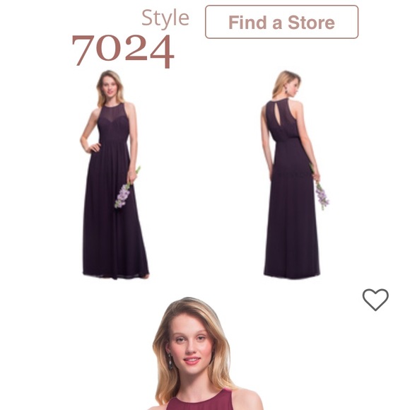 Perfect for fall or winter wedding ๐โ๏ธ Bill Levkoff Bridesmaid Dress - size 4 - Picture 8 of 8